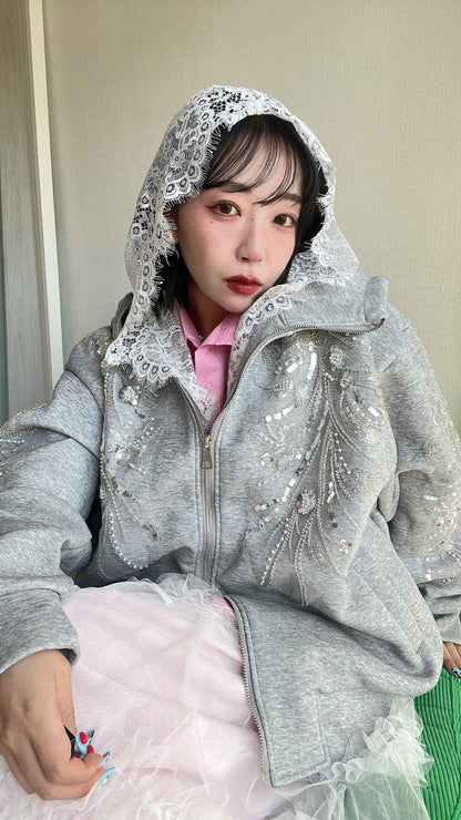雫と真珠とレースのセット