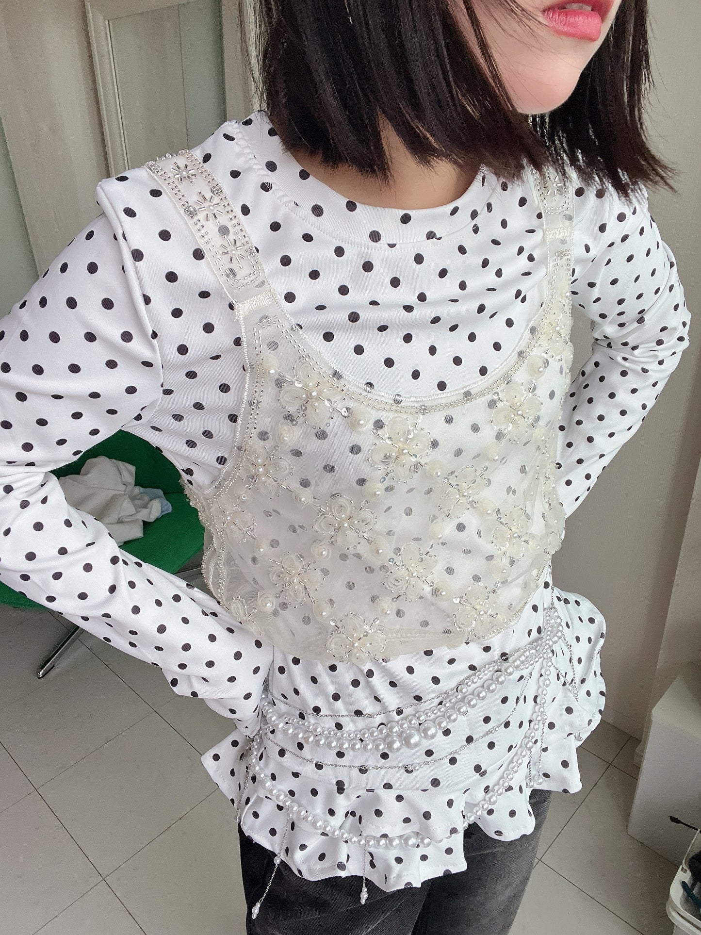黒い真珠と生クリーム