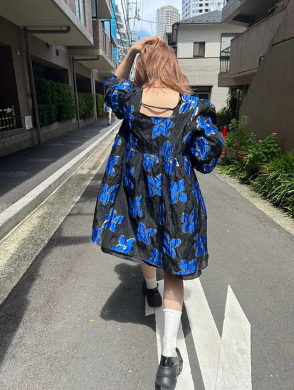 【No.2】蝶が舞うチュニックワンピース
