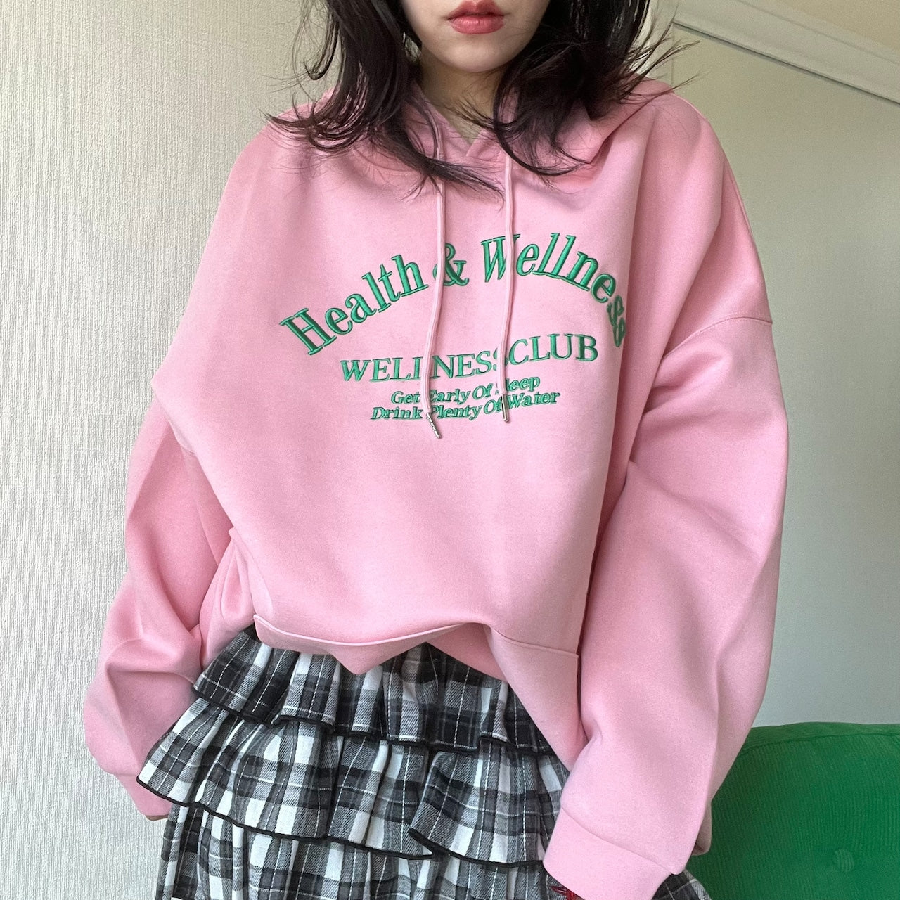 ピーチソーダにミントを